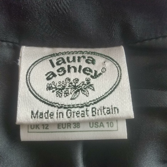 Vintage Laura Ashley Bolero Jacket Women's Black - Picture 6 of 7